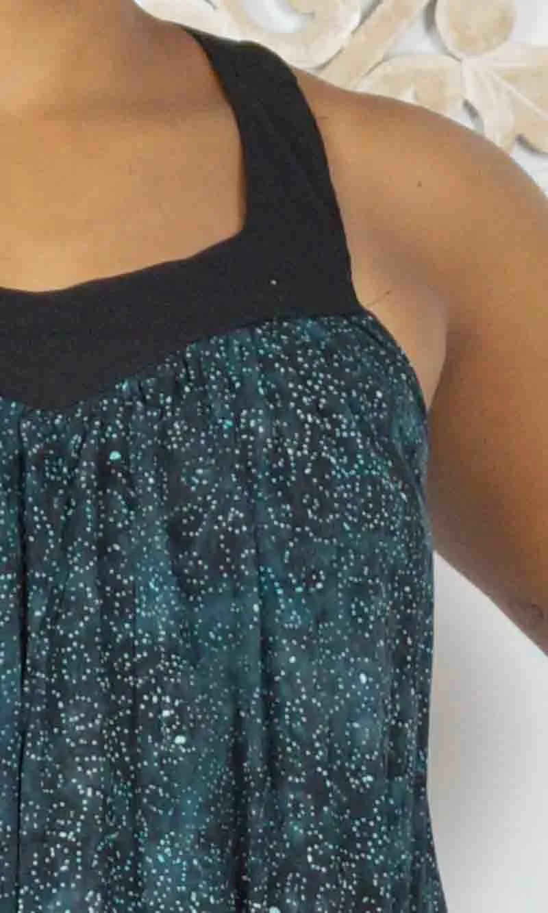 Rayon Dress Jolly Galaxy Navy