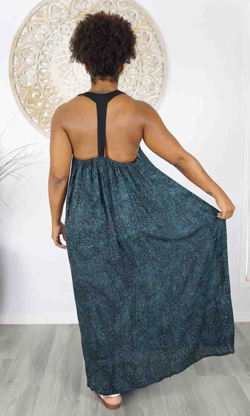 Rayon Dress Jolly Galaxy Navy