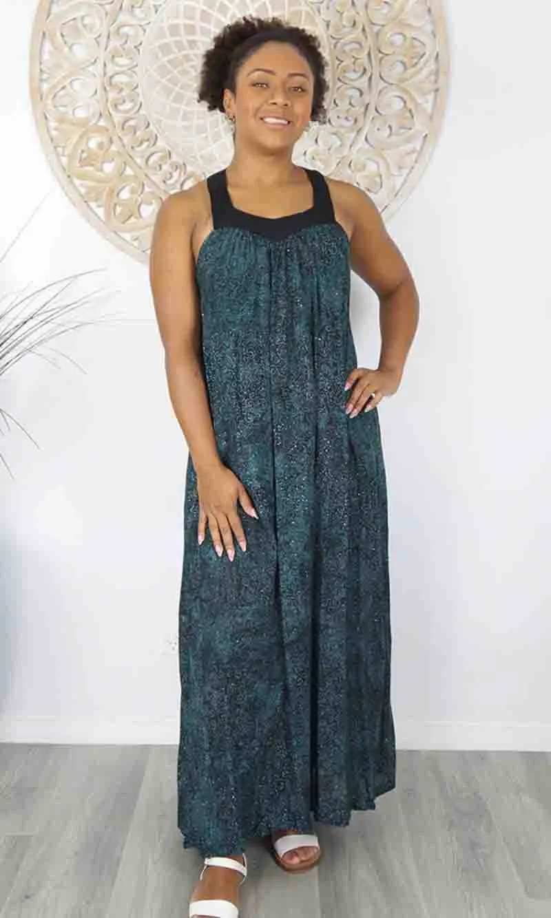 Rayon Dress Jolly Galaxy Navy
