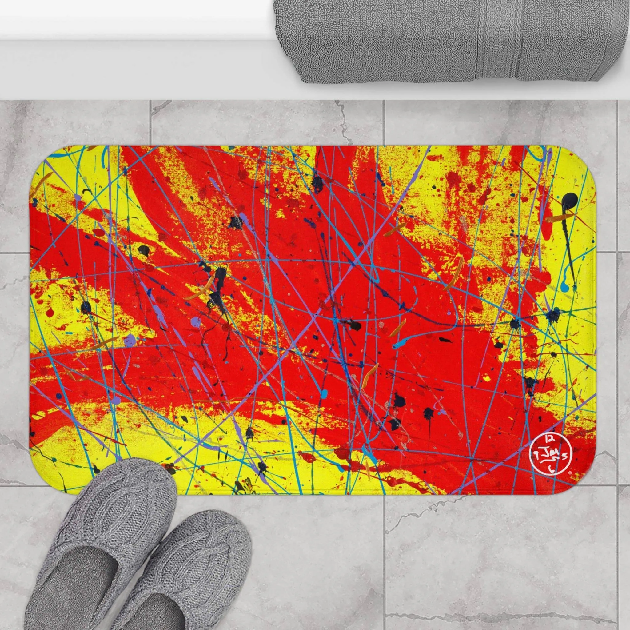 Red Rocket Bath Mat by Jumper Maybach®