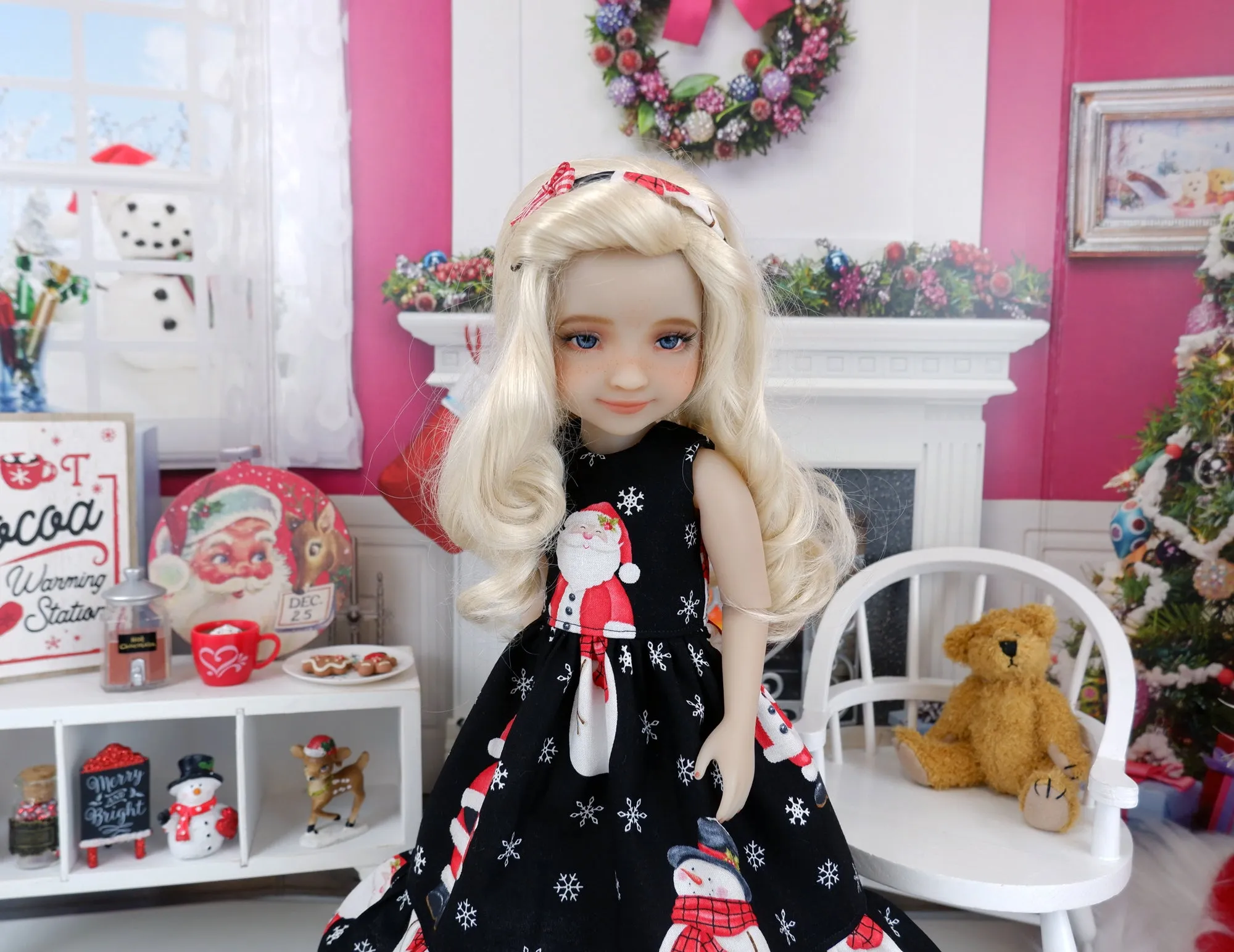 Santa & Snow - dress with shoes for Ruby Red Fashion Friends doll