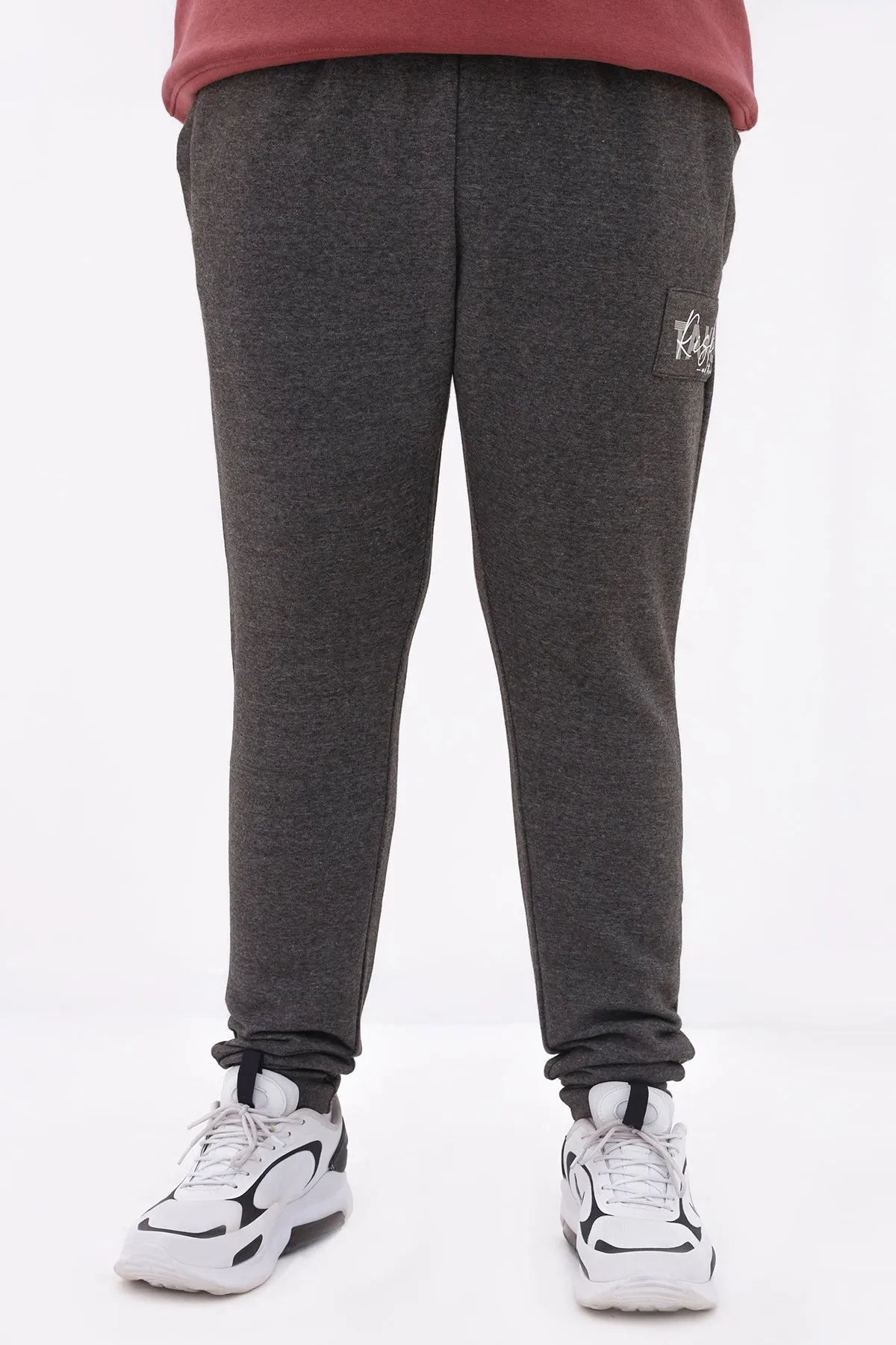Take Risk Charcoal Jogger Pants (Plus Size) - W22 - MTR077P